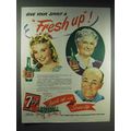 1944 7-up Soda Ad - Give Your Spirit a Fresh Up!