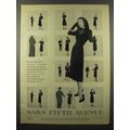 1947 Saks Fifth Avenue Sheila Lynn Dress Ad