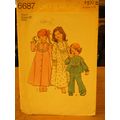 Simplicity 6687 Girl's Robe, Nightgown & Pajama...