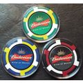 Budweiser Beer POKER CHIP Golf Ball Marker Samp...