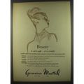 1956 Germaine Monteil Cosmetics Ad - Beauty is not a gift it is a habit