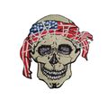 Patch Skull Iron Sew Embroidered Badge Biker Ja...