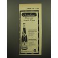 1960 Deinhard Liebfraumilch Wine Ad - Deinhard Rhine and Moselle Wines