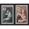 France Paintings Red Cross Fund 2v 1953 MNH SG#...