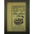 1961 Milk and Honey Play Advertisement - All Mi...