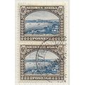 AFRICA SOUTH WEST 1931 VERT PAIR 6d LUDERITZ BA...