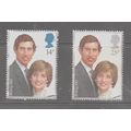 Royal Wedding 1981 SG 1160-1161 used unmounted ...
