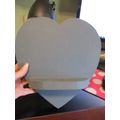 Wooden Heart Shaped Shelf 9 1/4 x 10 x 3/4"