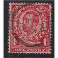 GB 1912 KGV 1d Scarlet used stamp wmk 49. (B8 )