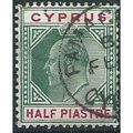 Cyprus 1902 SG50 1/2pi Green & Carmine Wmk Crow...