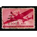 USA 1941 SG A901 AIR 6c RED MAIL PLANE FINE USE...