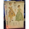 Vintage 1950's Simplicity 3531 Girl's Dress Pat...
