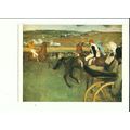 Art EDGARD DEGAS On The Racecourse Postcard by ...