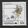 AUSTRALIA 1988 LIVING TOGETHER CARTOONS 65c TEL...