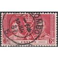 CEYLON, 1937 6c George VI Coronation, SG 383 (S...