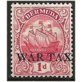 Bermuda 1918 SG56 1d Red WAR TAX Mounted Mint ....