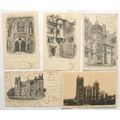 5 vintage French postcards - Bourges