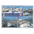 AROSA, SWITZERLAND . used vintage postcard 1985...
