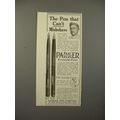 1913 Parker No 20, 42 1/2 Fountain Pen Ad - Mis...