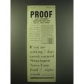 1940 Sanatogen Nerve-Tonic Food Ad - Proof