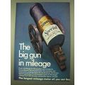 1970 Sunoco Special Motor Oil Ad - Big Gun in Mileage