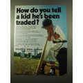 1975 United Van Lines Ad - Tell Kid He's Traded?