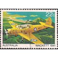 AIR, AUSTRALIA, Wackett 1941, yellow plane 1980...