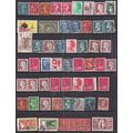 France Selection of 55 used stamps ( 298 )