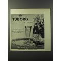1953 Tuborg Beer Ad - The world famous Beer