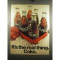 1969 Coca-Cola Soda Ad - It's the real thing. Coke.