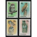 Zimbabwe Owls 4v 1987 MNH SG#710-713