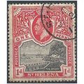 St Helena 1912 SG73 1d Black & Carmine-Red Fine...