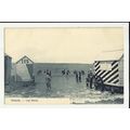 Belgium OSTEND Beach Huts Postcard by L.L.B. (17)