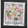 LEBANON 1978 FLOWERS & FRUITS 25p LILIES SG 123...