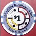 Inn Of The Mountain Gods. $1 Casino Chip. Mesca...