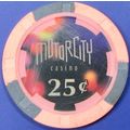 Motor City. 25¢ Casino Chip. Detroit, MI. Z33.