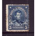 CHILE 1911 SG138 5c BLUE O'HIGGINS FINE USED #3