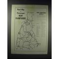 1918 Road Map of New Hampshire Ad - Picturesque