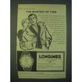 1959 Longines Watches Ad - The mastery of time