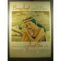 1950 Pond's Angel Face Makeup Ad - Bronze Angel...