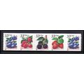 3302-3305 33c Fruit Berries Very Fine MNH PNC B...