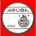 NETHERLANDS (1986-2019): ARUBA ★ 10 CENTS 1990 ...