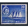 Singapore 1955 SG46 si3 Cocos-Keeling Schooner ...
