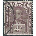 Sarawak 1923 SG65 4c Brown-Purple Fine Used .. ..