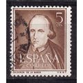 SPAIN 1950 PORTRAITS 5c VALUE USED