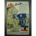 1952 French Line Cruise Ad - Accent on Romance