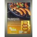 1985 Hillshire Farms Ad - Smoked Sausage, Kielbasa