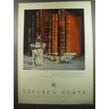 1953 Steuben Glass Advertisement - Plumed cigarette jar and ashtray