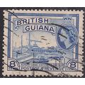British Guiana 1954 - 63 QE2 8ct Sugar Cane use...