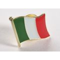 Gold Colour Metal Italian Flag Lapel Pin Badge ...